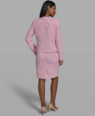 Women's V-Neck Woven Cropped Jacket