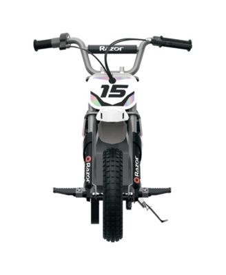 MX400 Dirt Rocket 24V Electric Toy Motocross Dirt Bike, White (2 Pack