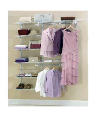 Configurations 3-6 Feet Custom DIY Closet Organizer Deluxe Kit, White