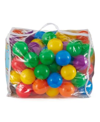 100-Pack Large Plastic Multi-Colored Fun Ballz For Ball Pits Bounce House