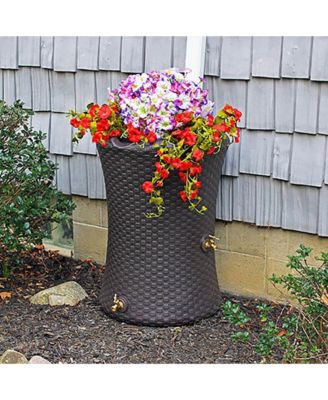 Impressions 50 Gallon Nantucket Rain Barrel Planter