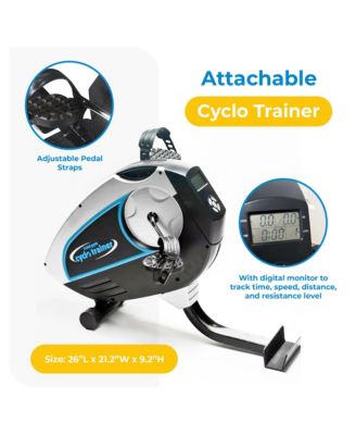 Attachable Cyclo Trainer w/ Digital Monitor for Home Workout Machines