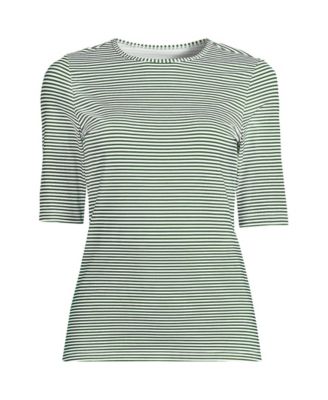 Plus Size SunShade UPF 50 Elbow Sleeve Rash Guard Swim Tee