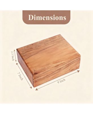 Handcrafted Celtic Wooden Treasure Chest for Jewelry & Keepsakes