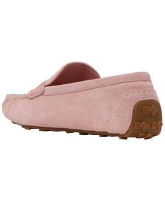 Women's Flower Stud Round Toe Moccasin Loafers