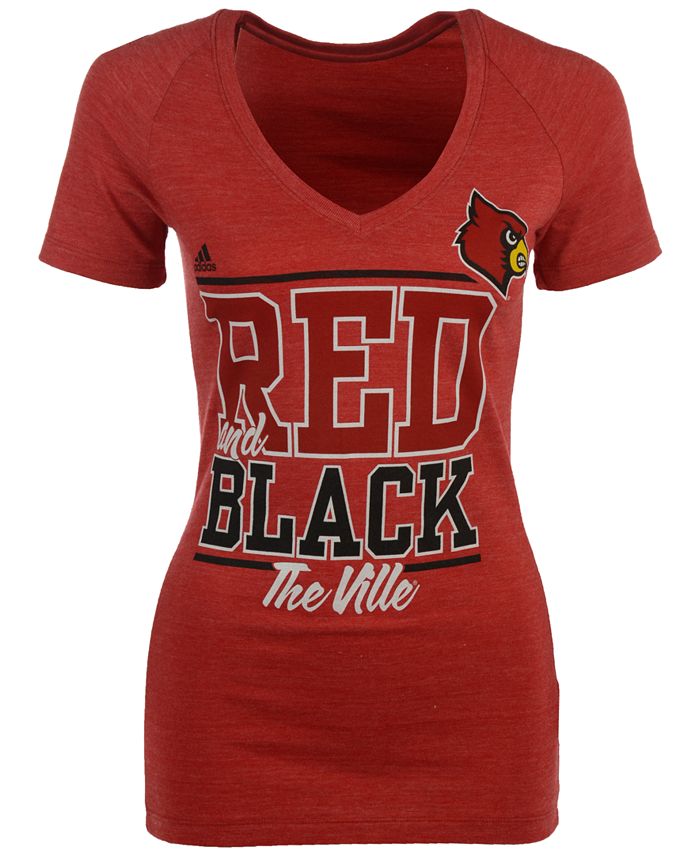 Louisville Cardinals adidas Ultimate Tee Short Sleeve Shirt Women's Black  Used