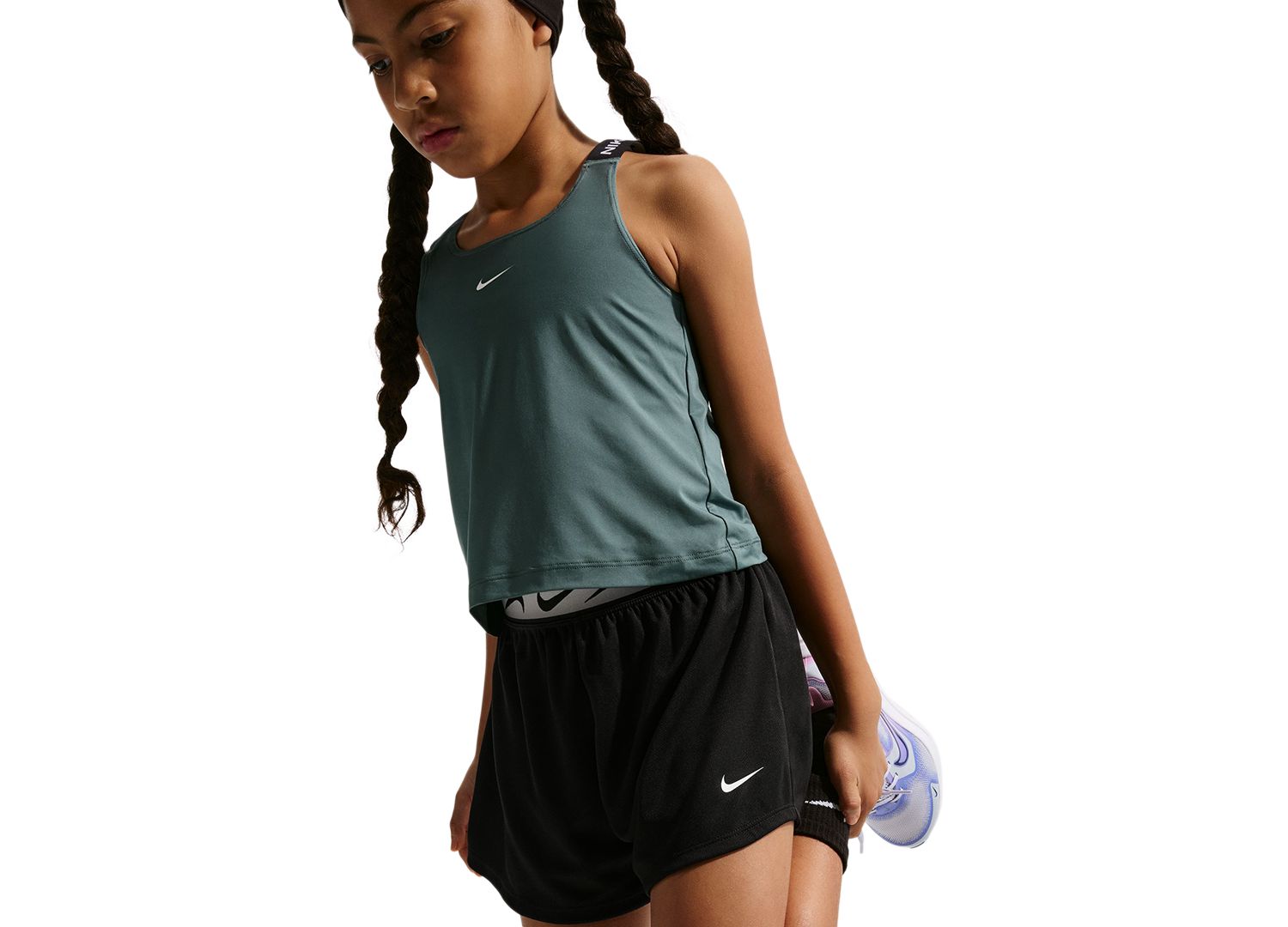 Шорты для бега Dash Dri-FIT для девочек 7-16 лет