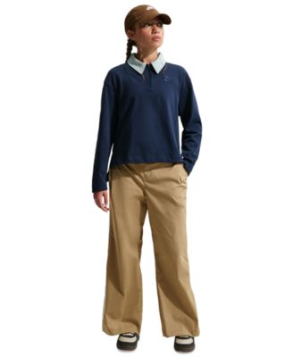 Girls' 7-16 Sportswear Collection Long-Sleeve Polo Top