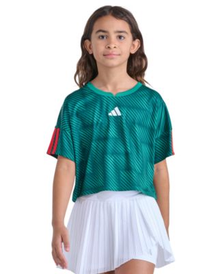 Girls' 8-16 Short-Sleeve Printed World Cup Soccer Top