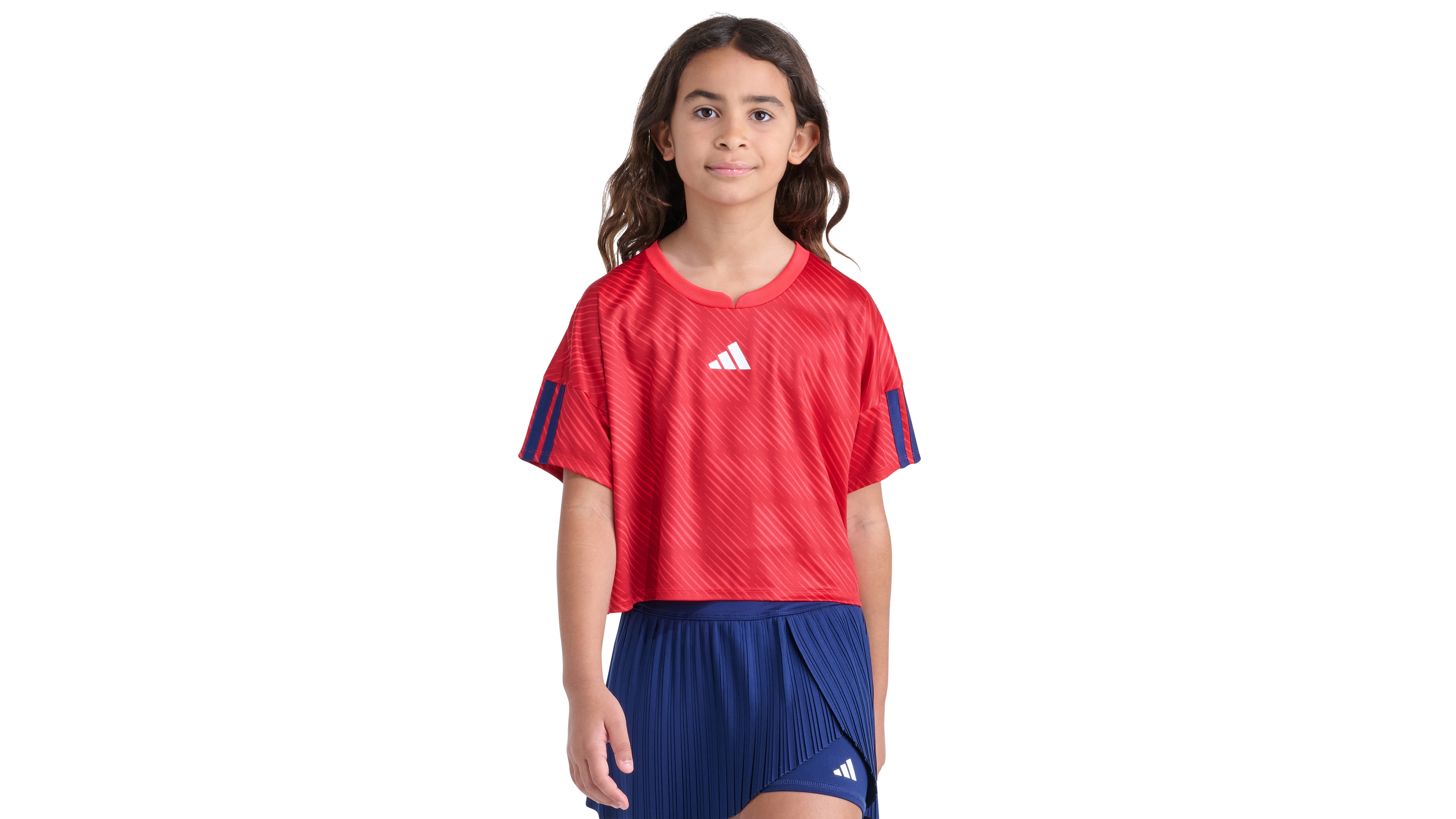 adidas Girls' 8-16 Short-Sleeve Printed World Cup Soccer Top