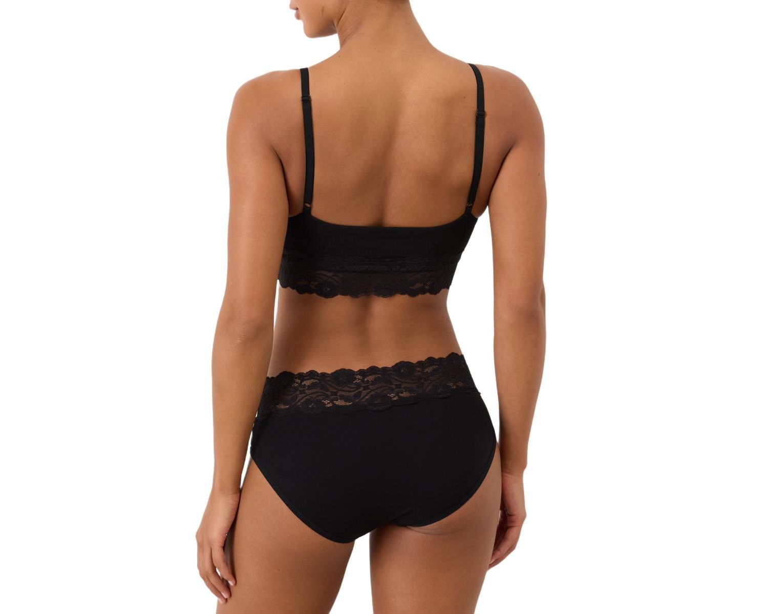 Women's Lace Modern Scoop Bralette Made With Organic Cotton