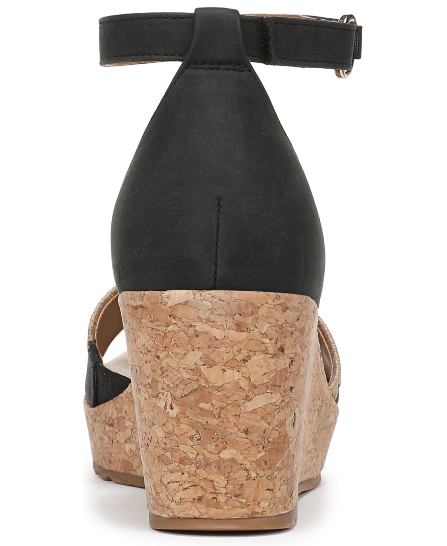 Женские сандалии Naturalizer Olly 3 Ankle Strap Espadrille, цвет: Чёрная искусственная кожа — фото 3