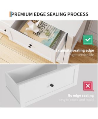 Dresser for Bedroom, 6 Chest of Drawer Dresser Organizer, Modern Wood Storage Cabinet for Living Room, Closet Storage, Entryway, Hallway