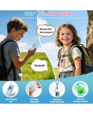 Kids Video 2 Pack Walkie Talkies with Screen & Voice Effects for Family/Camping/Hiking, Christmas Birthday Gifts