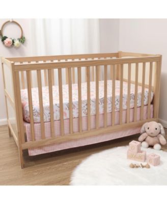 Crib Bedding Set for Baby Girls, Whimsical Floral, 3 Pieces