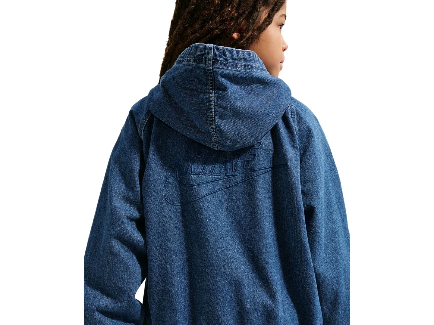 Куртка Nike Boys' 8-20 Sportswear Collection Hooded, цвет: Тёмно-синий — фото 3