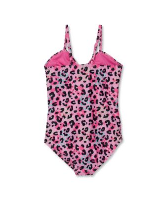Girls Chlorine Resistant Cutout One Piece Swimsuit