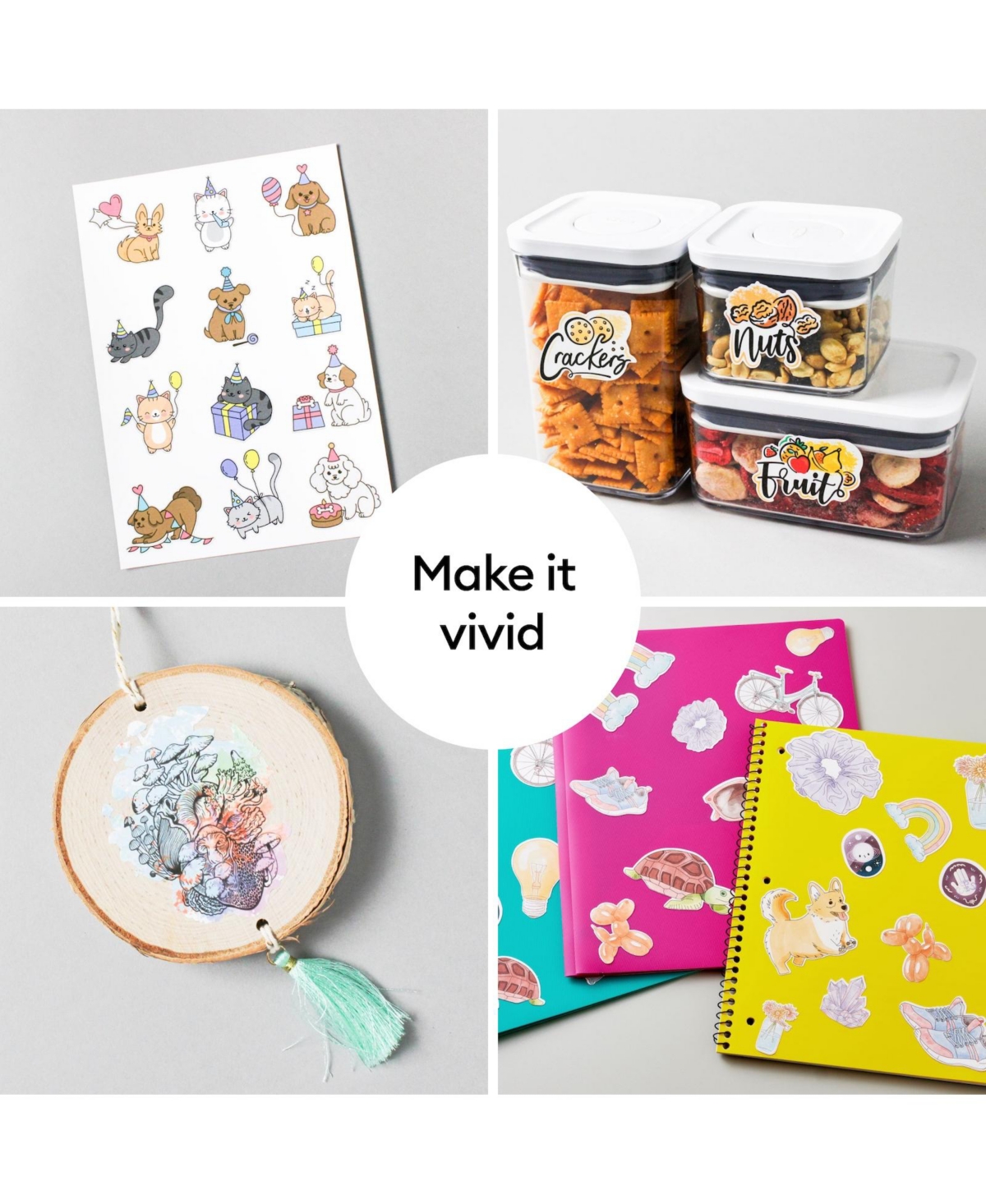 Cricut 8.5" x 11" White Printable Vinyl Sheets 25 Count