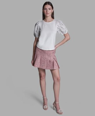 Women's Crewneck Puff-Sleeve T-Shirt