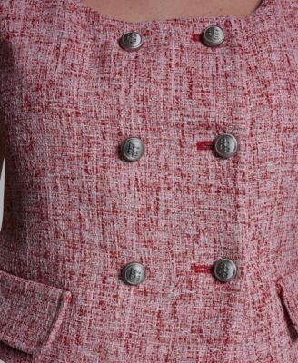 Women's Square Neck Double Breasted Vest