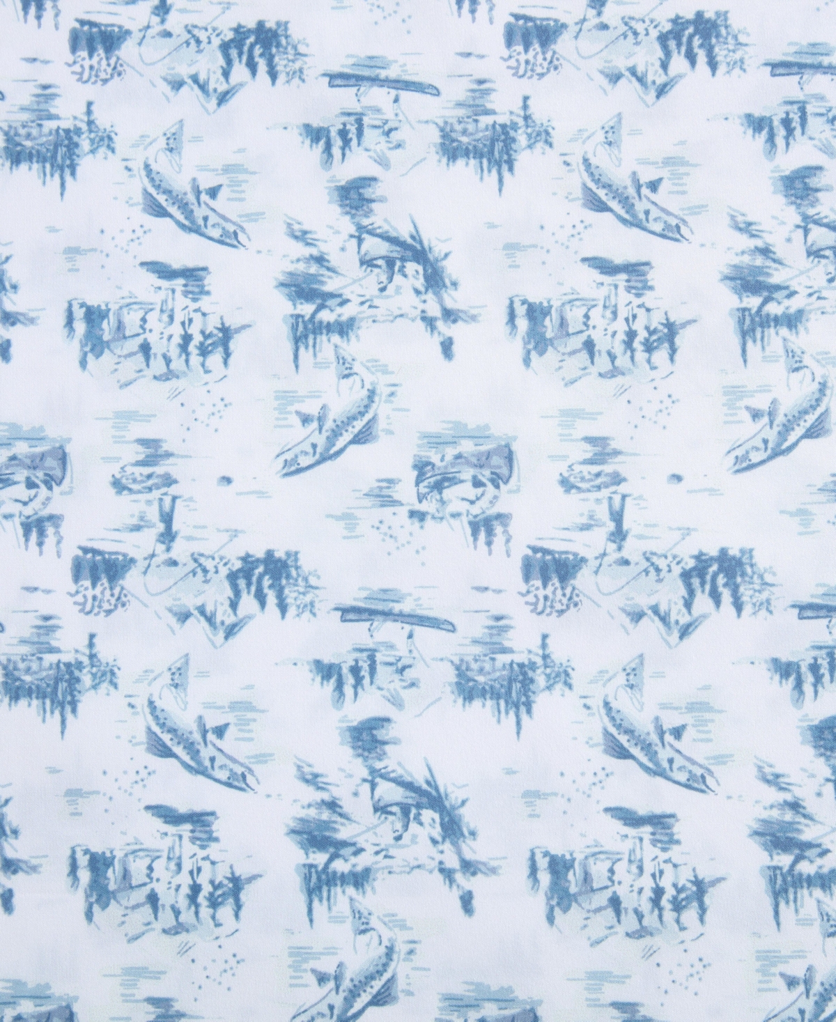 Eddie Bauer Fish Town Toile Temperature Regulating Microfiber -Pc. Sheet Set
