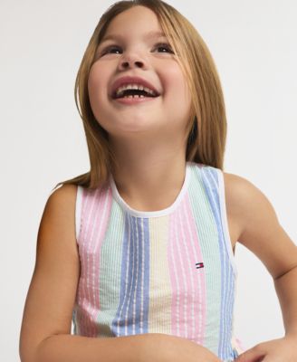 Girls' 4-6X Sleeveless Tunic Top & Capri Leggings, 2-Piece Set