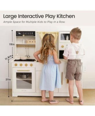Play Kitchen with Running Water - Iconic Aqua Kitchen in Cream