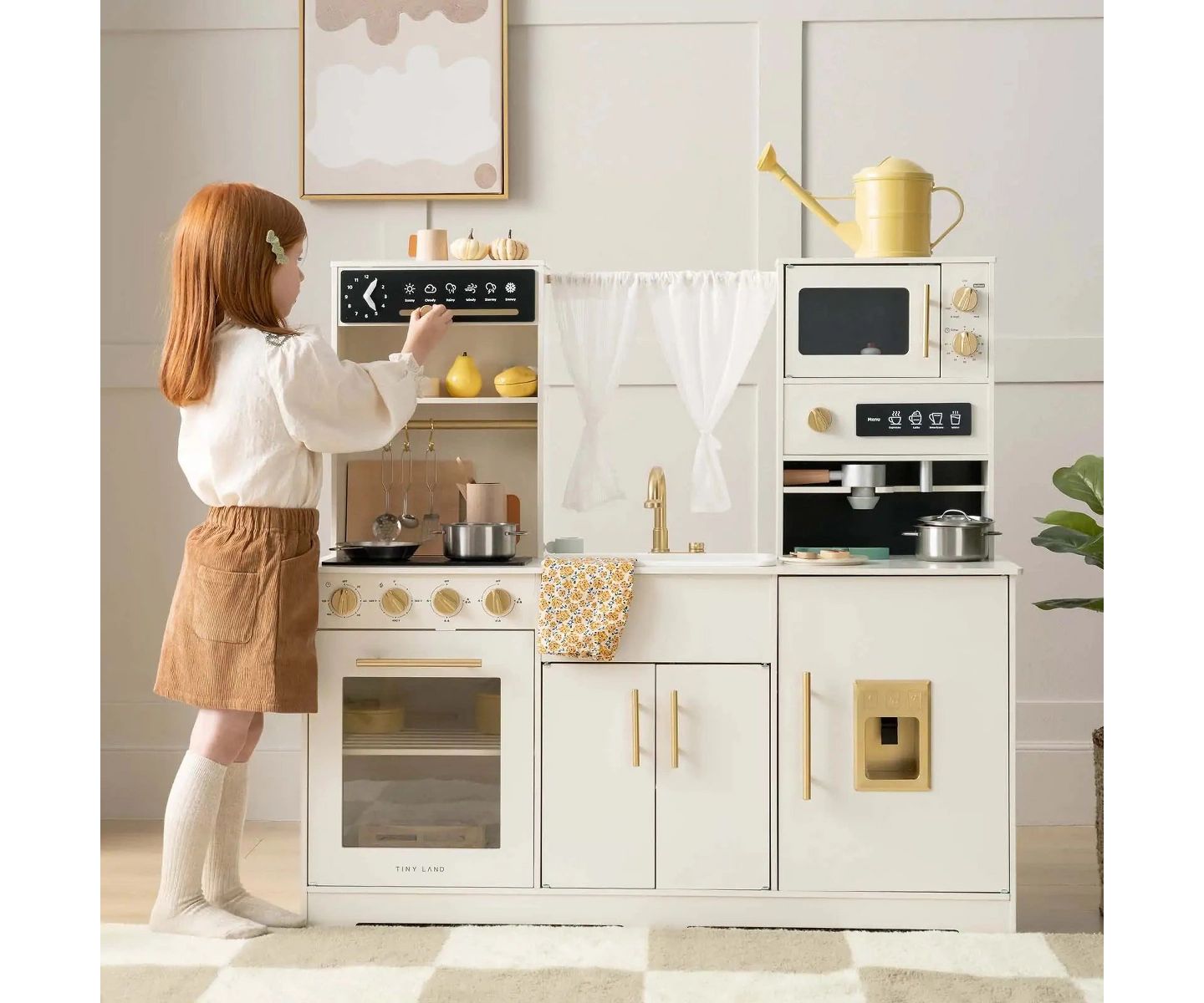 Детская игрушка Tiny Land Running Water Wooden Play Kitchen, Ages 3+ — фото 3