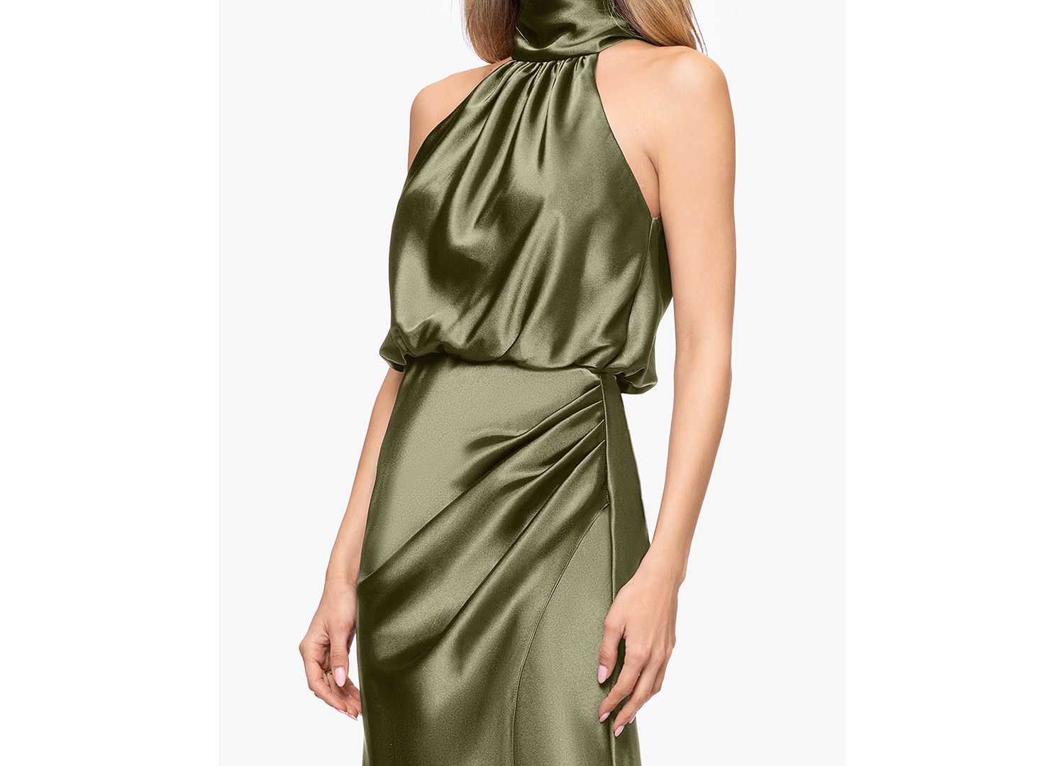 Women's Sleeveless Mock Neck Ball Gown