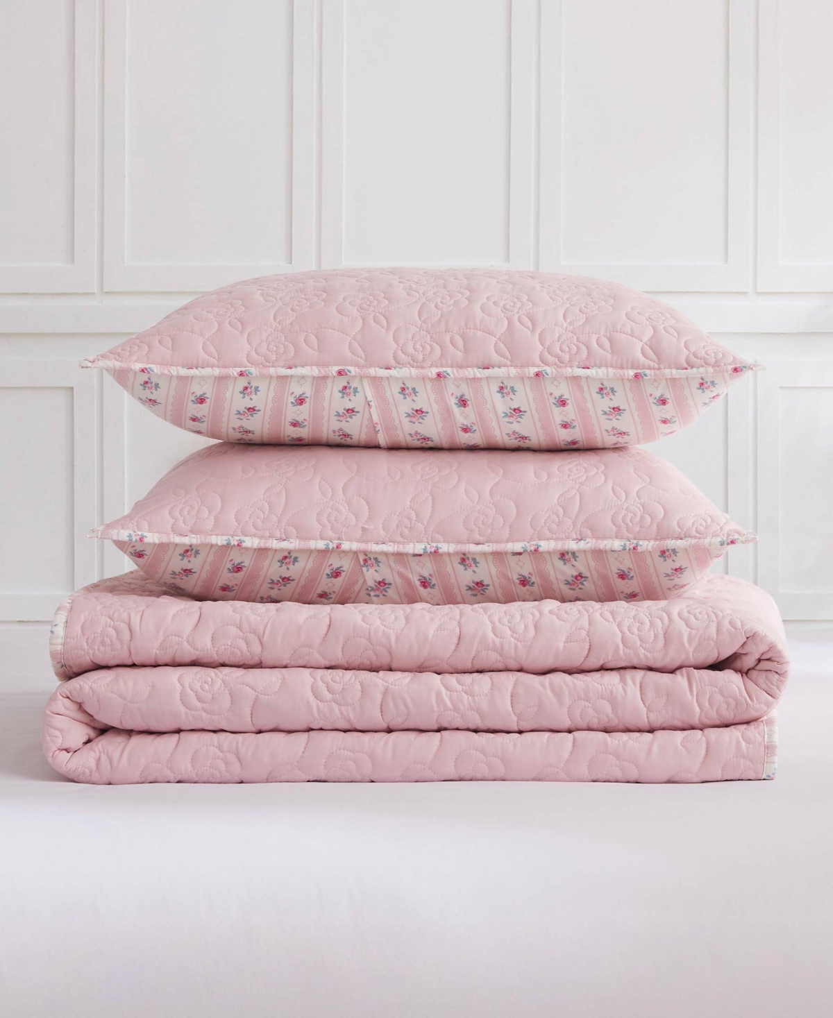 Jessica Simpson Floral Hazel Cherry Blossom 3-Pc. Quilt Set