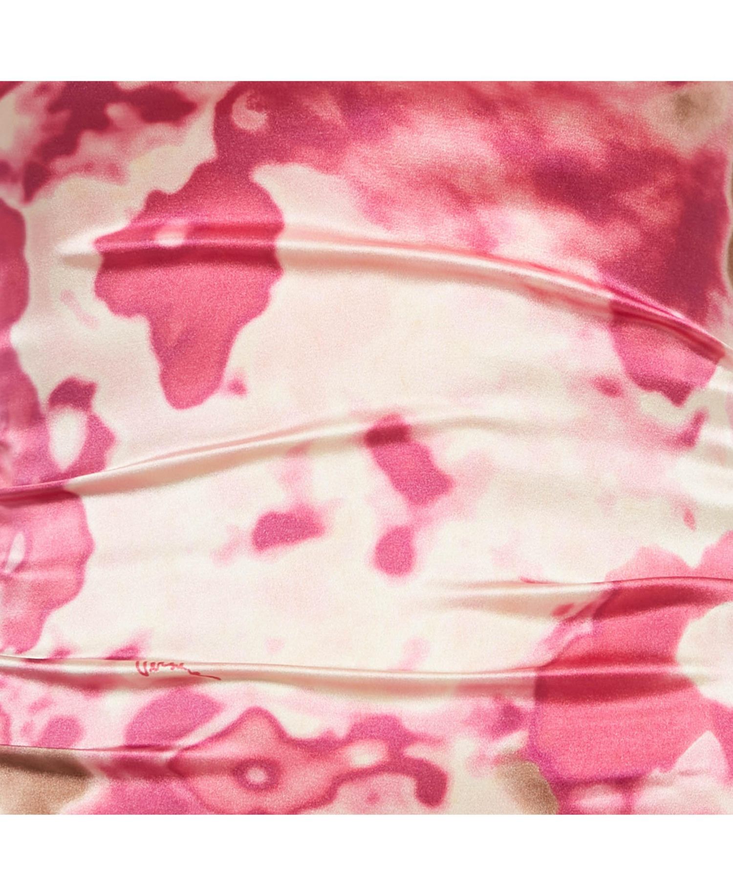 Women's Abstract Print Silk Mini Dress
