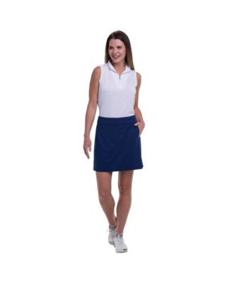 Women's Knit with Back Mesh Pleat Golf Skort