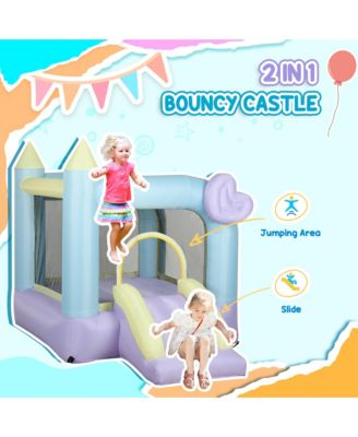 Bounce House, Inflatable Bouncer with Air Blower, 98" x 65" x 79"