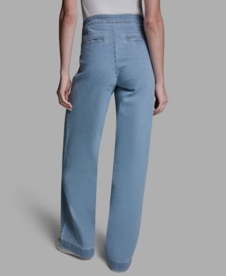 Women's Elasticated Waistband Loose Fit Sailor Jeans