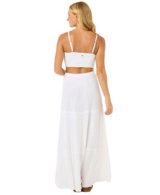 Women's Premium Surf Straight Neck Maxi Dress