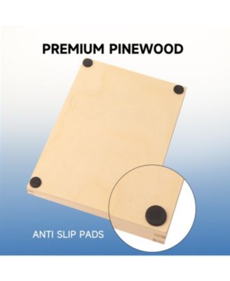 Wooden Shut The Box Numbers Dice Game Board with 2 Wooden Dices, Classic Popular English Pub Game