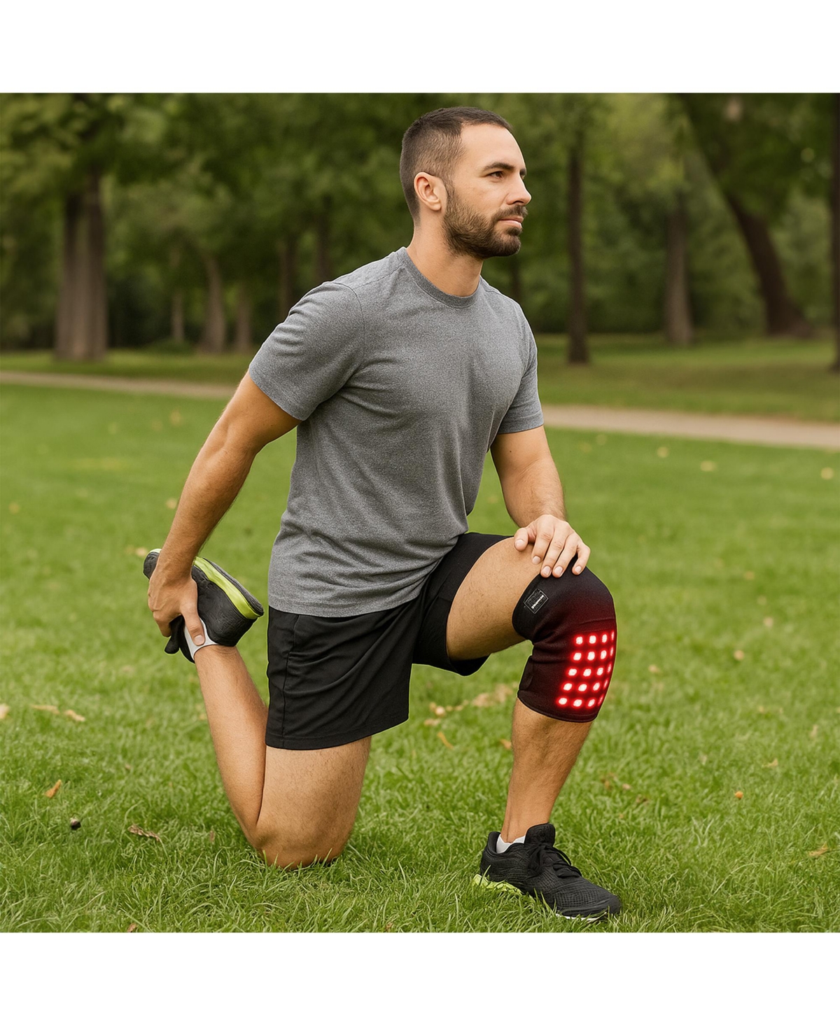 Pursonic Therapy Bundle for Joint & Muscle Relief, Neck Wrap & Knee Pad Set