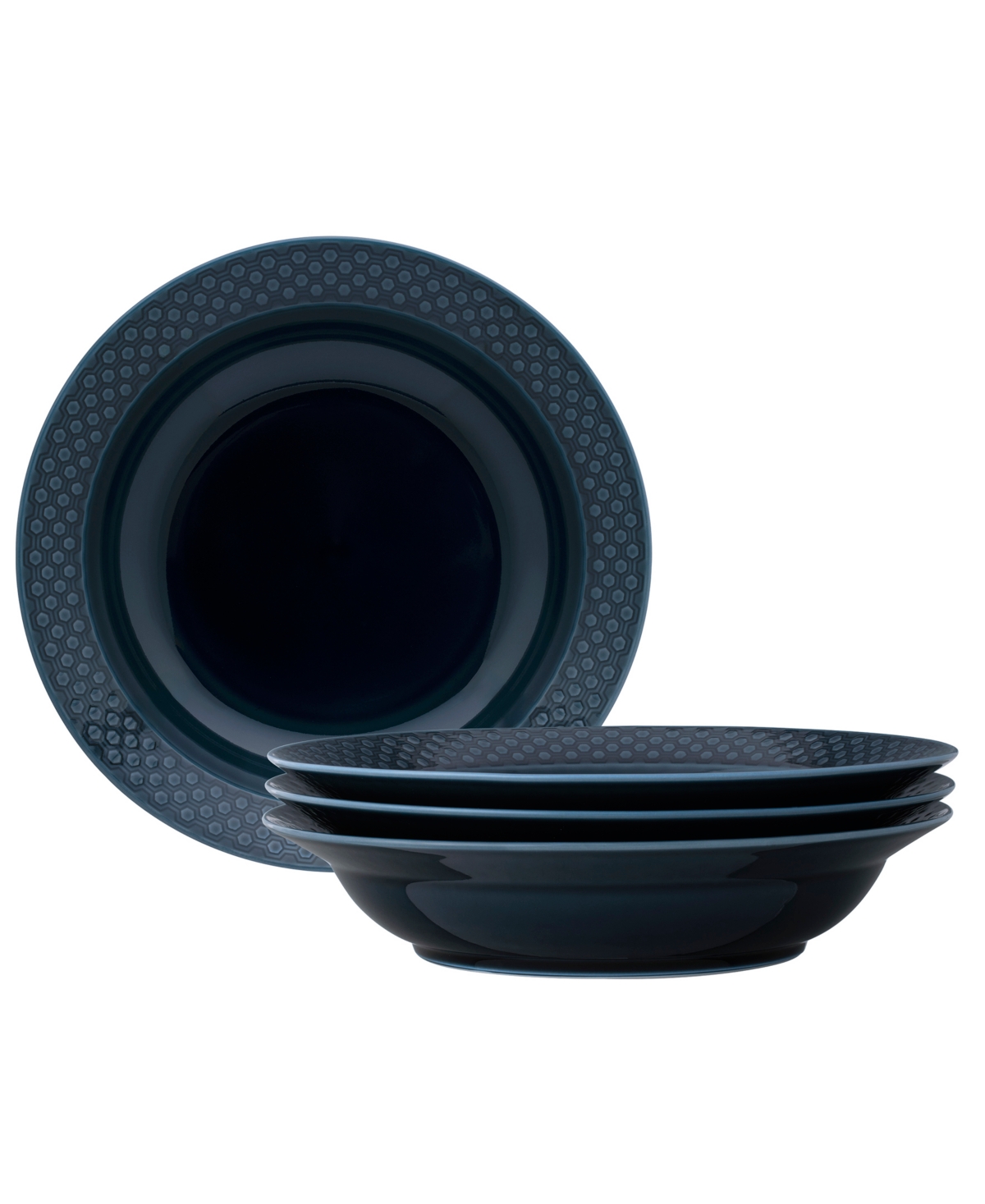 Noritake Kikko 25 oz. Rim Dinner Bowls, Set of 4