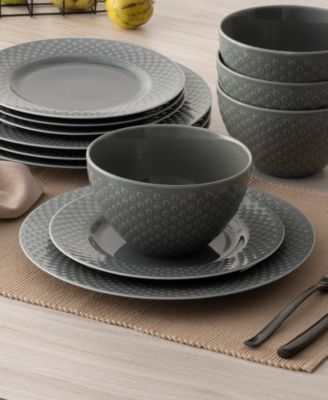 Kikko 12-Pc. Dinnerware Set, Service for 4
