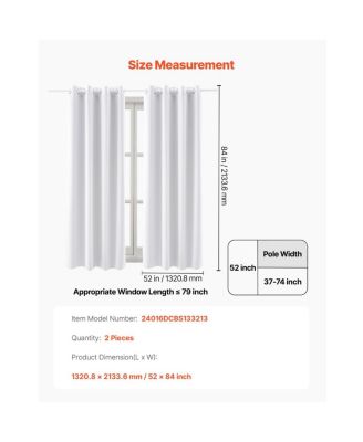 Thermal Insulated Room Darkening Grommet Curtain Panel Pair