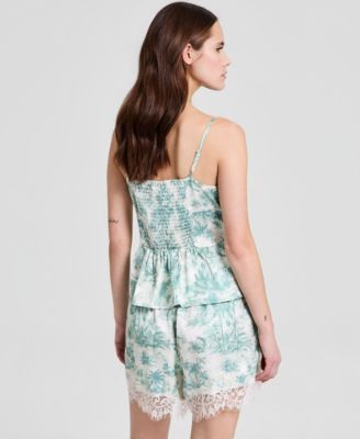 Women's Satin Lace-Trim Camisole