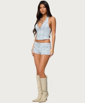 Women's Sloane Faux Suede Micro Shorts