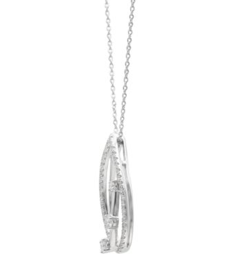 Diamond Pendant Necklace (1/3 ct. t.w.) in 14k White Gold 