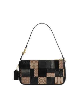 Plaza Medium Patchwork Signature Jacquard Slim Shoulder Bag 25