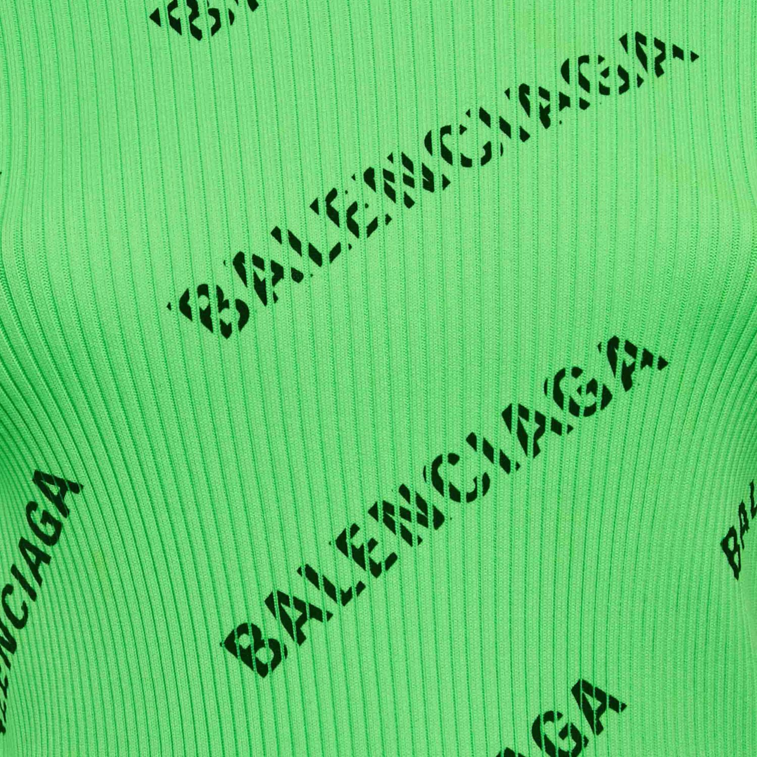 Women's Techno Logo Print Rib Knit