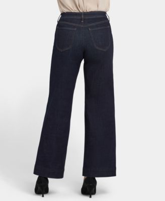 Petite Teresa Wide-Leg Seam Jeans