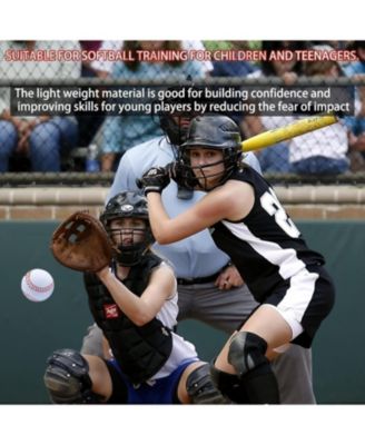 Pack of 12 Soft Foam Practice Baseballs Standard Size PU Foam Training Balls for Batting Fielding and Pitching with Carrying Bag