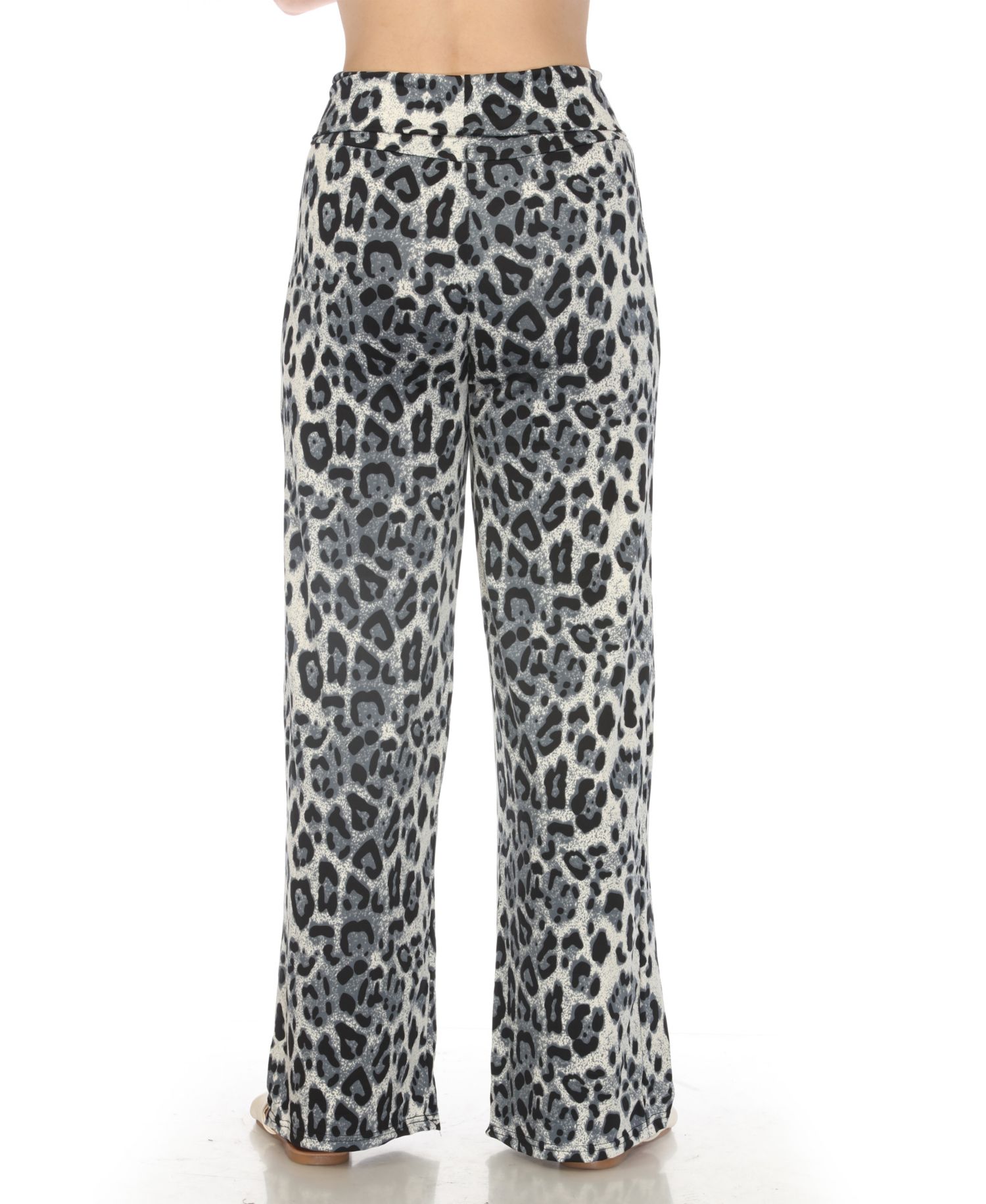Women's High-Waist Floral Wide-Leg Pants