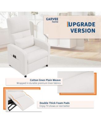 Power Recliner Chair for Adults, Adjustable Electric Recliner Ergonomic Overstuffed Single Sofa