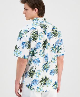 Men's Nova Wave Frond Mosaic Printed Shirt
